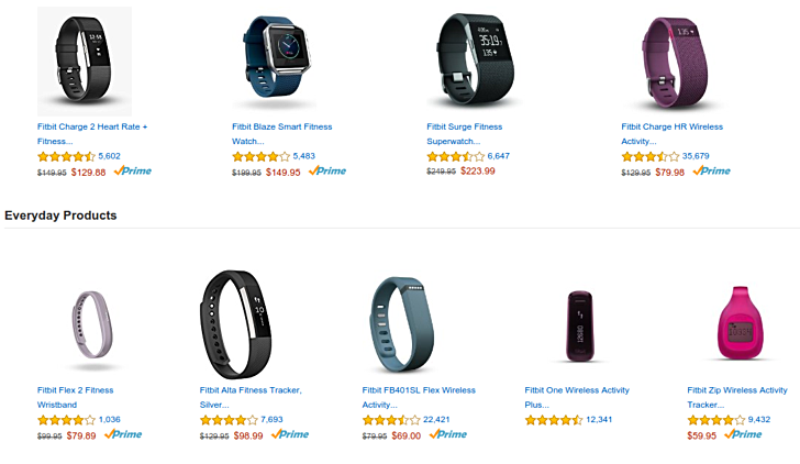 Fitbit fitness trackers now available at discounted rates