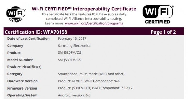 Samsung Galaxy J5 17 Surfaces Gsmarena Com News