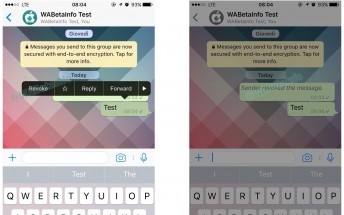 You could soon be able to delete a WhatsApp text