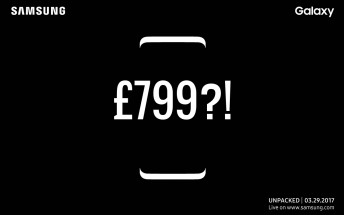 Samsung Galaxy S8 listed for pre-order in the UK at £799