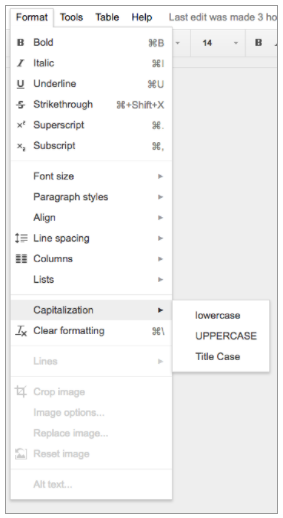 How To Make Everything Lowercase In Google Docs