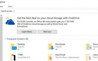Microsoft thinks it's a good idea to put ads in your Windows 10 File Explorer