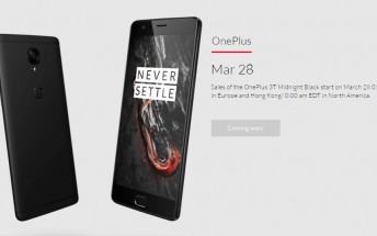 You'll be able to buy a Midnight Black OnePlus 3T tonight