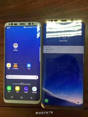 Samsung Galaxy S8 and Galaxy S8+ side by side