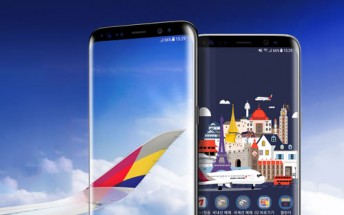 Galaxy S8 and S8+ Asiana Airlines can be bought with frequent flier miles and cash