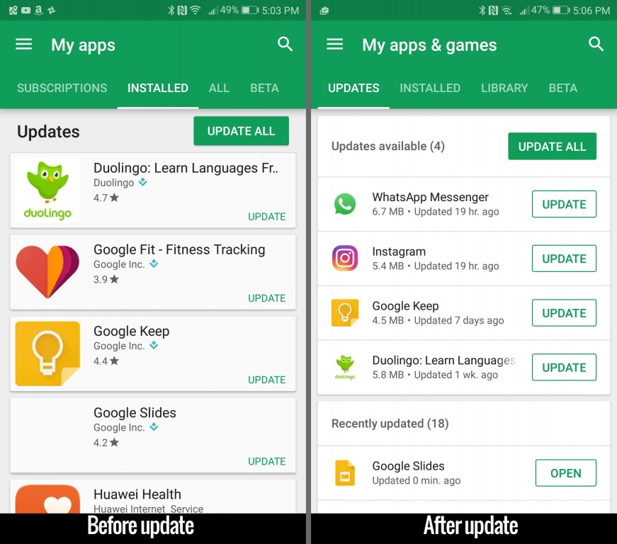 play store new apk update info telegram bot