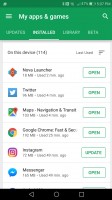 Last used - Google Play Store Update