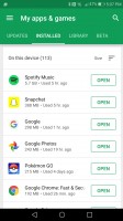 Size - Google Play Store Update