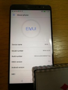 Huawei Mate 9 running a test version of Android O