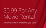 Deal: Google Play movie rental for as low as $0.99