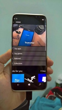 Alleged Galaxy S8 running Windows 10 Mobile