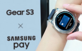 Gear S3 gets support for Samsung Pay; service hits the UK on May 16