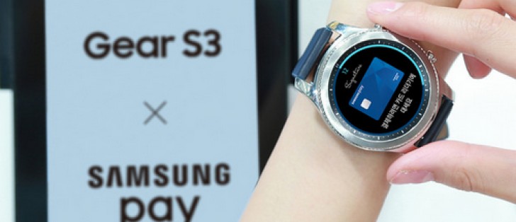 Samsung pay not on sale on gear s3