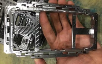 iPhone 8 metal frame pictured