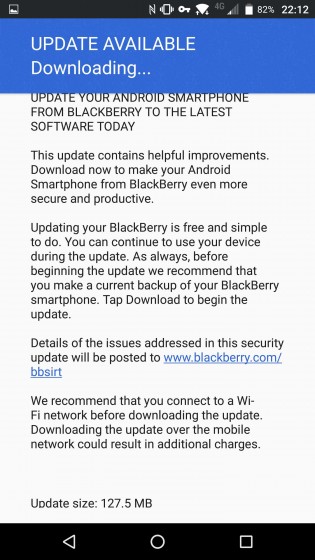 BlackBerrry Priv screenshots