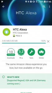 Install HTC Alexa on your HTC U11 from the Google Play Store