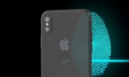 Metal blanks show a fingerprint reader on the back of the iPhone 8