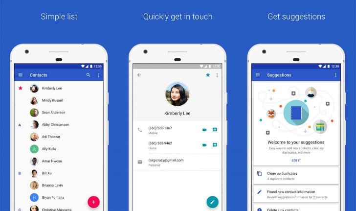 android contacts app switch group