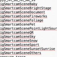 Smart Camera scene types