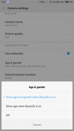 Age & gender Settings