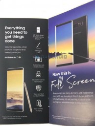 Leaked promotional materials for the Galaxy Note8