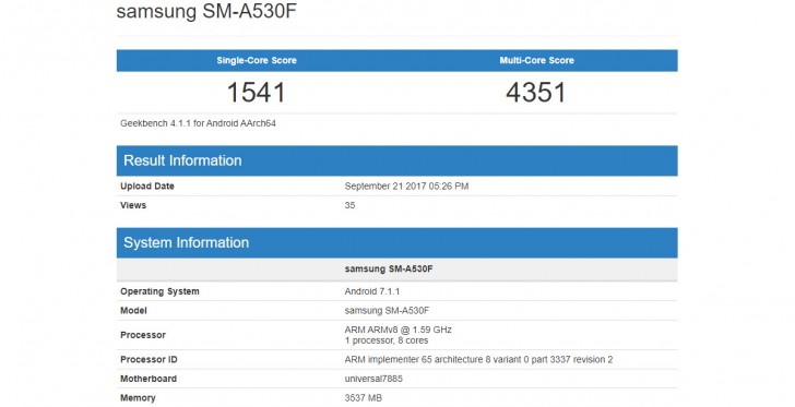 Samsung Galaxy A5 (2018) spotted with Exynos 7885 chipset