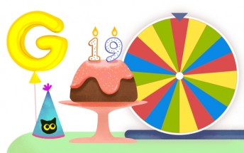 Google celebrates its 19th birthday