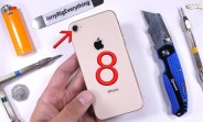 Watch the iPhone 8 get scratched, burned and bent