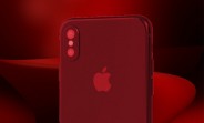 Red iPhone 8 briefly glimpsed on video