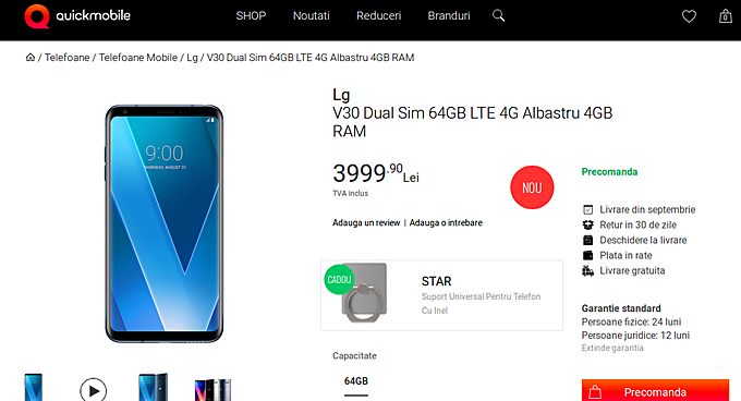 lg v30 cost