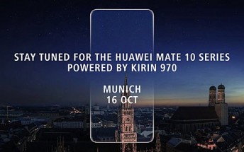 Huawei officially confirms October 16 unveiling for Mate 10 series