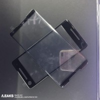 Screen protectors for the Pixel 2 and 2 XL, showing the stereo speaker cutouts