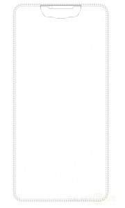 Samsung patent drawings showing a cutout for the camera