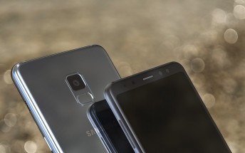 Additional Galaxy A5 (2018) and A7 (2018) renders show dual selfie camera