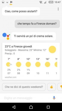Google Assistant in Italian