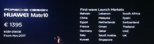 Huawei Mate 10 Pro release and pricing information