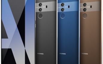 Huawei Mate 10 Pro shows its colors, cameras