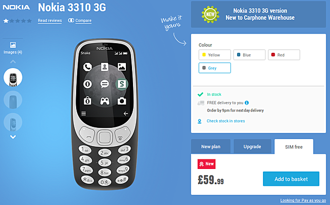 nokia 3310 3g gsmarena