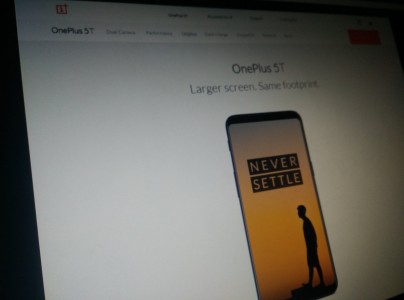 (Rumored) OnePlus 5T tagline: \