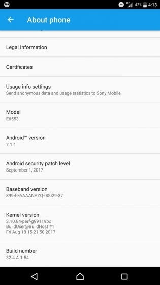 Sony Xperia Z5 family gets a firmware update