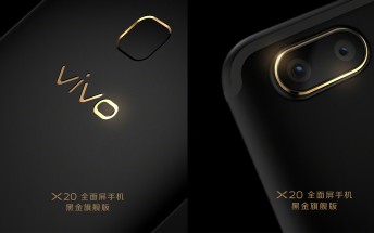 Black and Gold vivo X20 launched in China