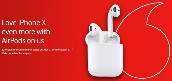 Vodafone UK is giving out free AirPods with iPhone X pre orders