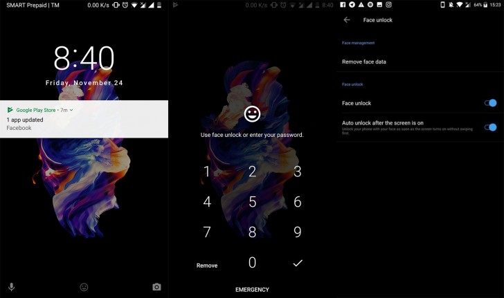 OnePlus 5 to bring Face Unlock with Oreo update