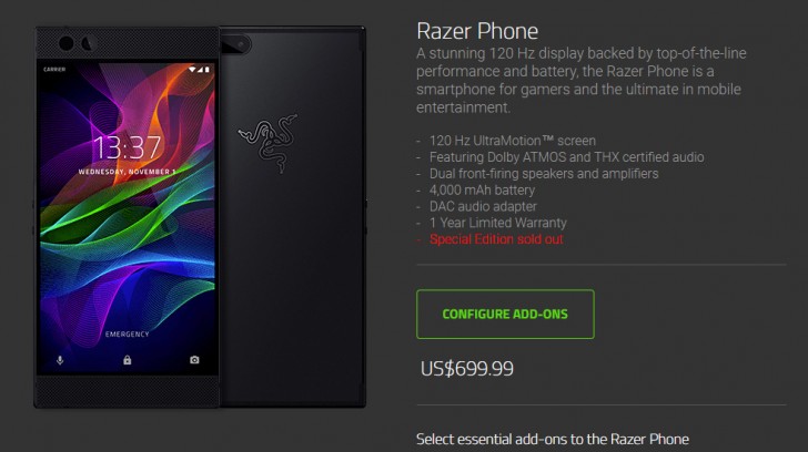 Razer Phone now on sale in the US