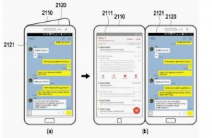 Using each of the two screens for different apps