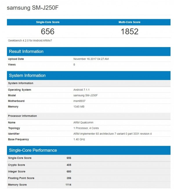 Samsung Galaxy J2 Pro (2018) e Galaxy J5 Prime (2017) aparecem em benchmark  - TecMundo