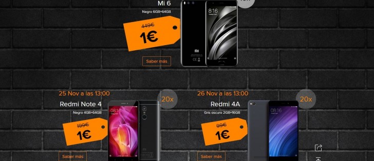 Black Friday Xiaomi Spain Gives Away 10 Mi 6 Units For 1 Gsmarena Com News