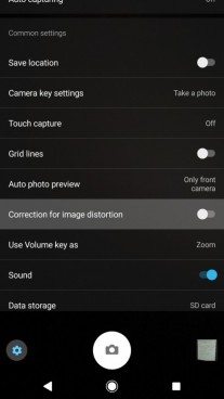 Sony Xperia XZ1 and XZ1 Compact receiving the option for image distortion correction