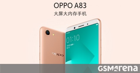 Oppo A83 Announced With 5 7 Inch Display 13mp Camera Gsmarena Com News