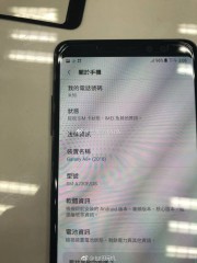 Leaked live photos of an alleged Galaxy A8+ (2018)